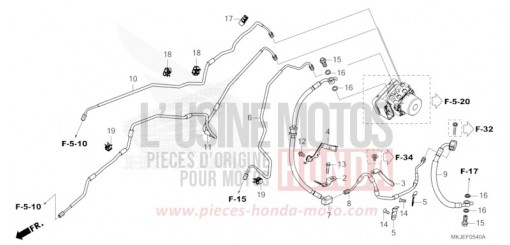 BRAKE PIPE/BRAKE HOSE CB1000RAP de 2023